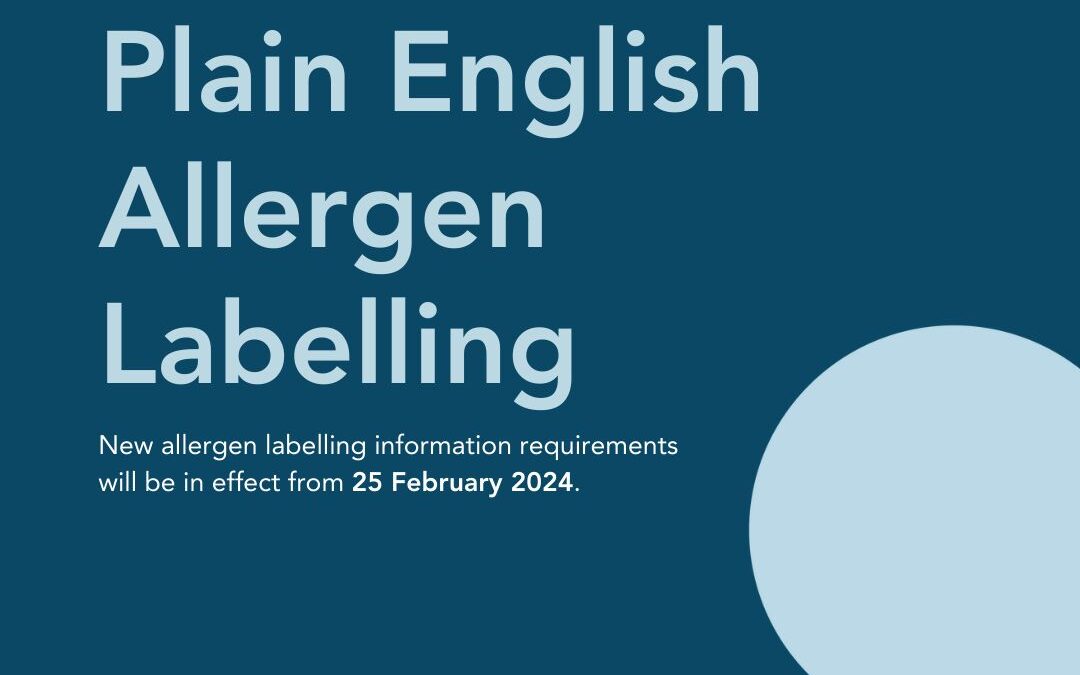 Plain English Allergen Labelling